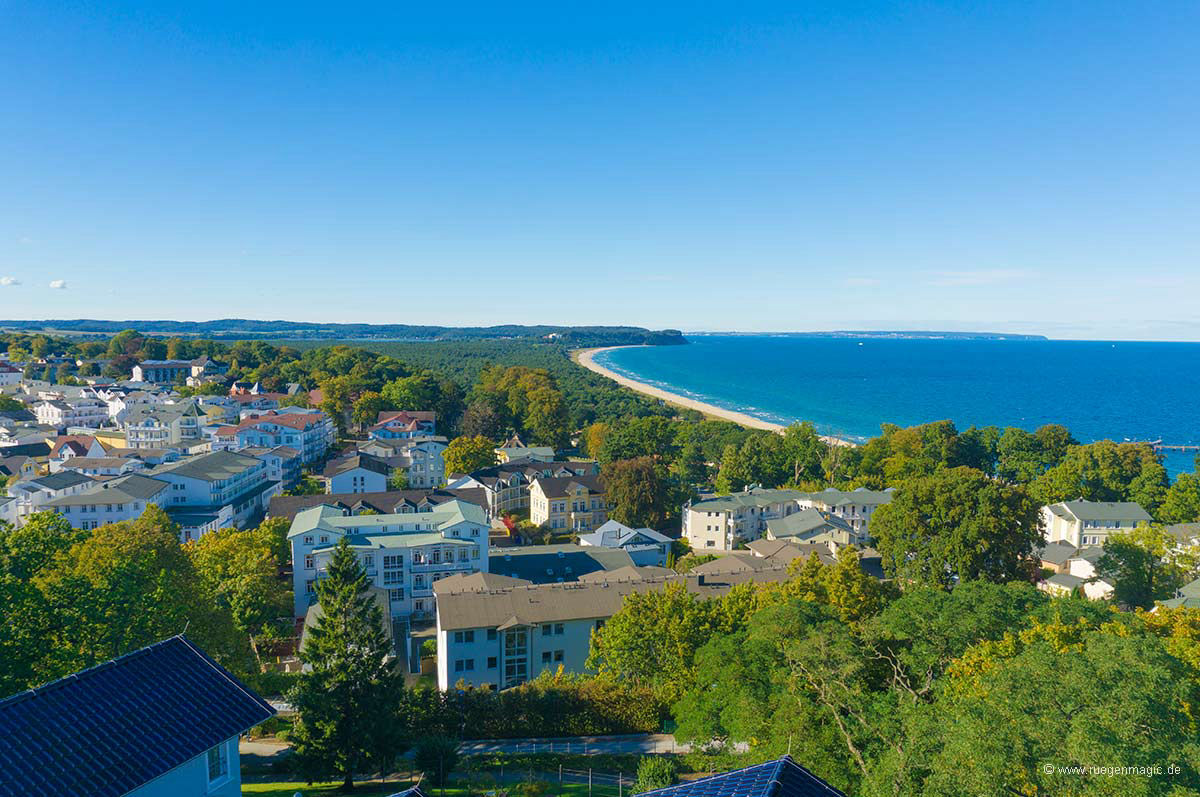 Blick über das Ostseebad Göhren